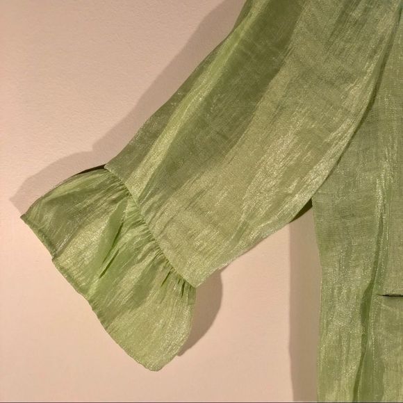 Spring Green Cropped Jacket Med. 8/10 Ruby Rd. - Picture 4 of 6